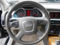 Cardamom Beige 2009 Audi A6 3.0T quattro Sedan Steering Wheel