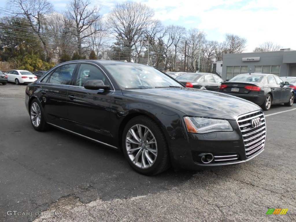 2011 A8 L 4.2 FSI quattro - Oolong Grey Metallic / Black photo #3