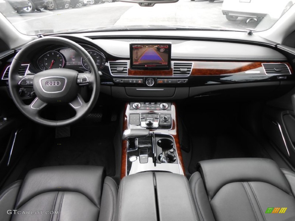 2011 Audi A8 L 4.2 FSI quattro Black Dashboard Photo #77807162