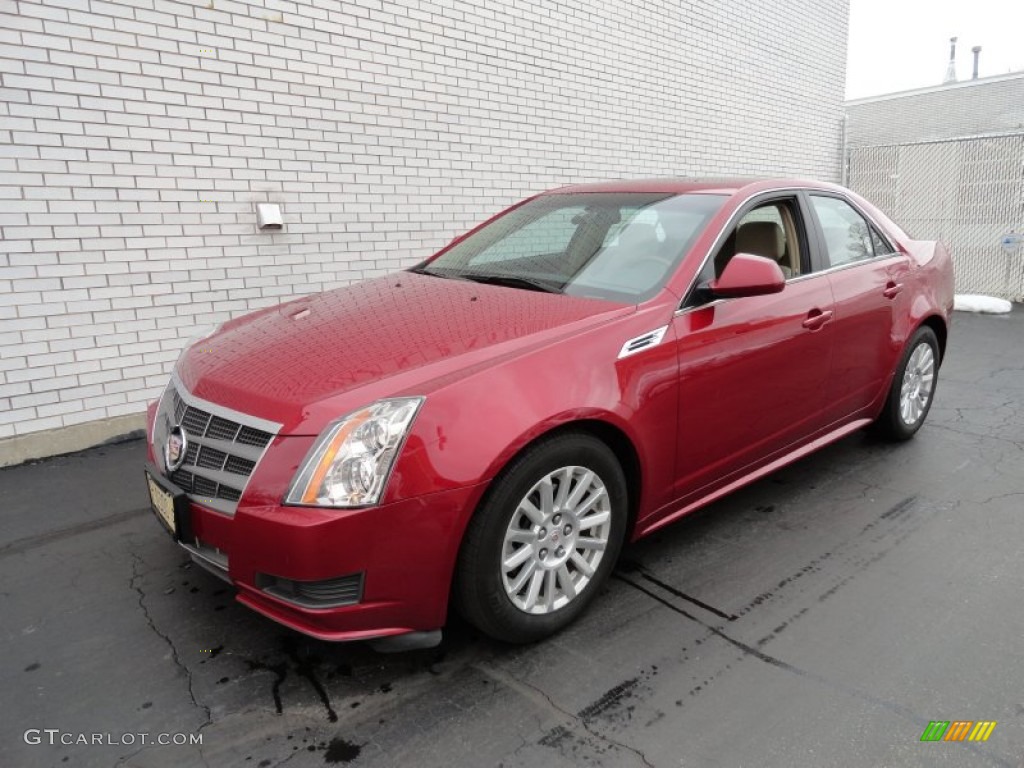 Crystal Red Tintcoat 2010 Cadillac CTS 4 3.0 AWD Sedan Exterior Photo #77807588