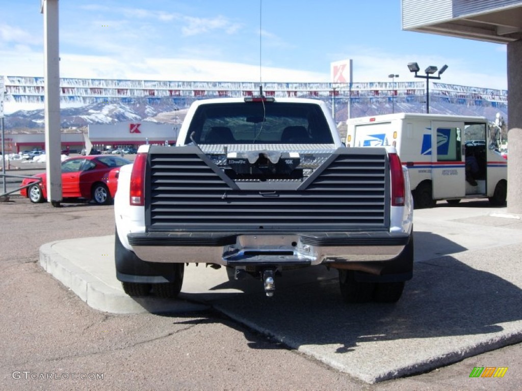 1996 C/K 3500 C3500 Extended Cab Dually - Olympic White / Grey photo #11