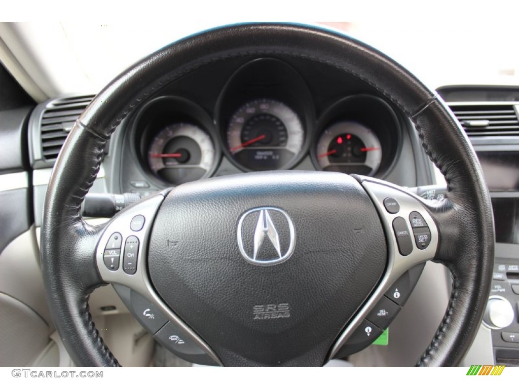 2007 Acura TL 3.2 Parchment Steering Wheel Photo #77808855