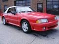 1991 Medium Red Ford Mustang GT Convertible #7736673
