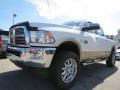 2011 Bright White Dodge Ram 2500 HD Laramie Crew Cab 4x4  photo #3