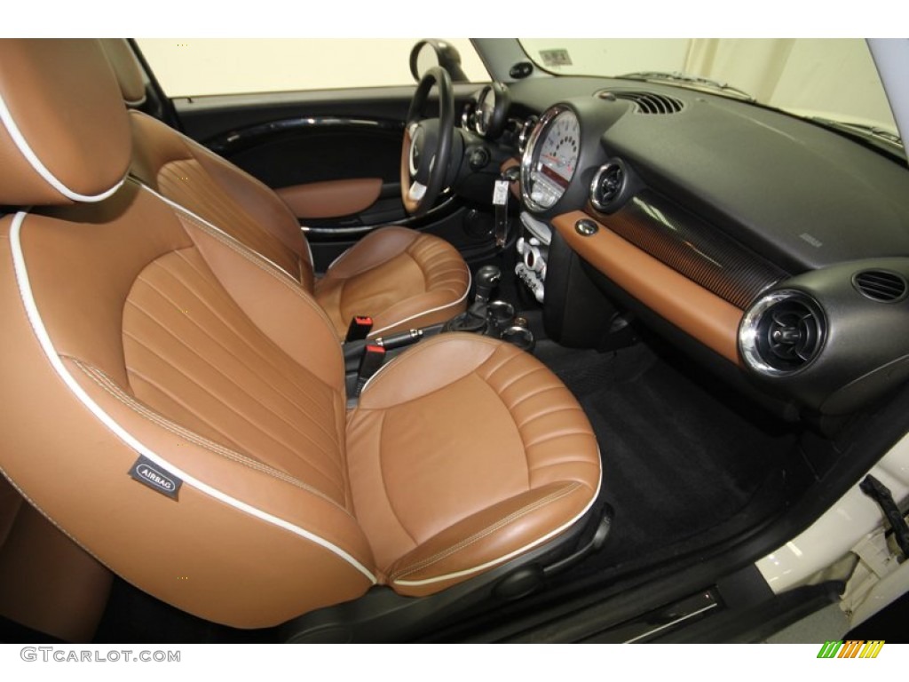 Mayfair Lounge Toffee Leather Interior 2010 Mini Cooper Mayfair 50th Anniversary Hardtop Photo #77810033