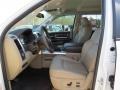 Light Pebble Beige/Bark Brown Front Seat Photo for 2011 Dodge Ram 2500 HD #77810084