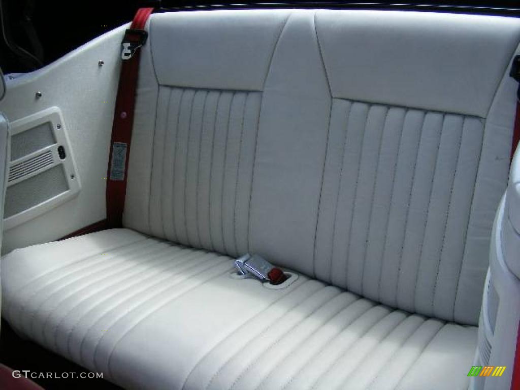 1991 Mustang GT Convertible - Medium Red / White/Scarlet Red photo #11