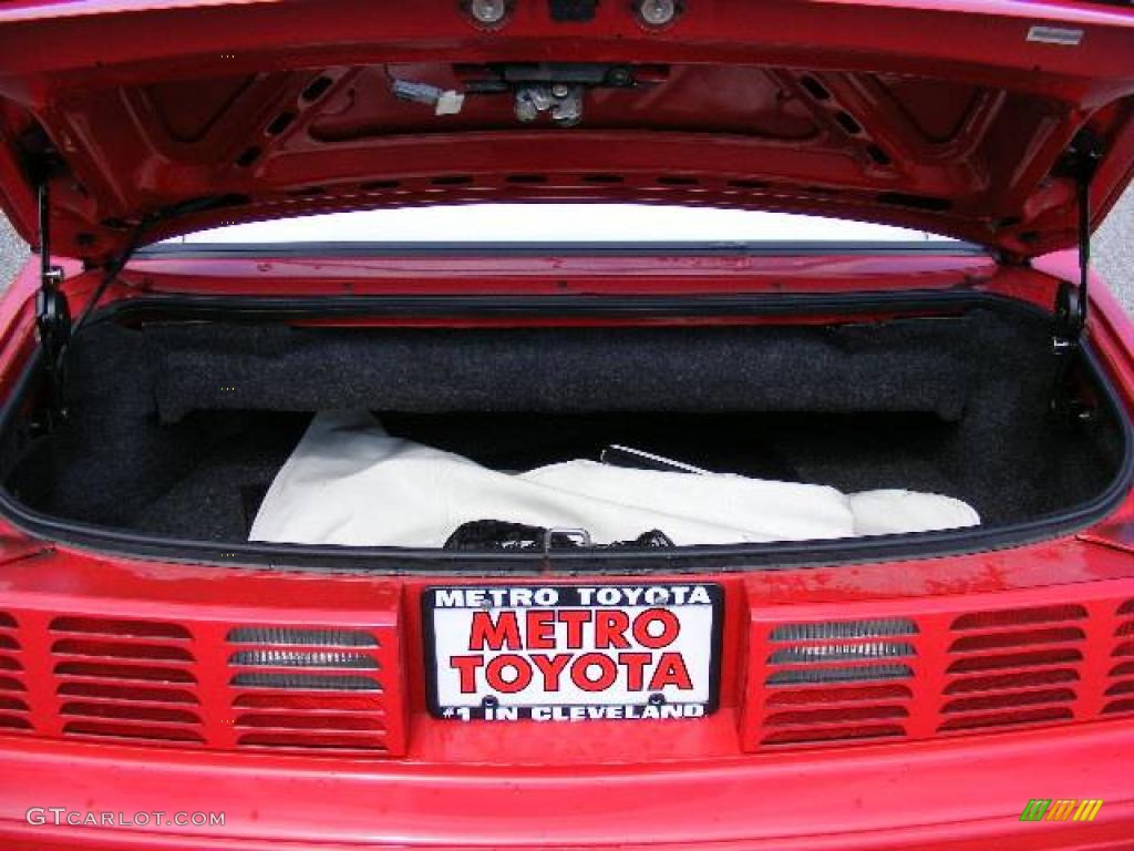 1991 Mustang GT Convertible - Medium Red / White/Scarlet Red photo #21