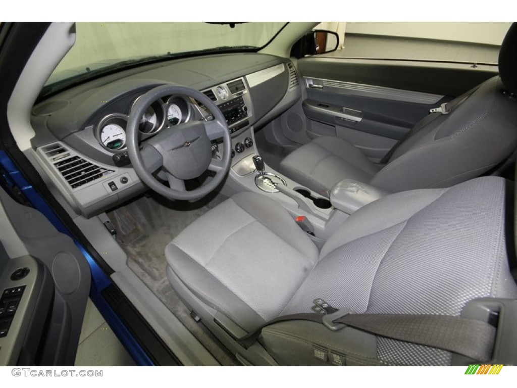 Dark Slate Gray/Light Slate Gray Interior 2008 Chrysler Sebring Touring Convertible Photo #77810948