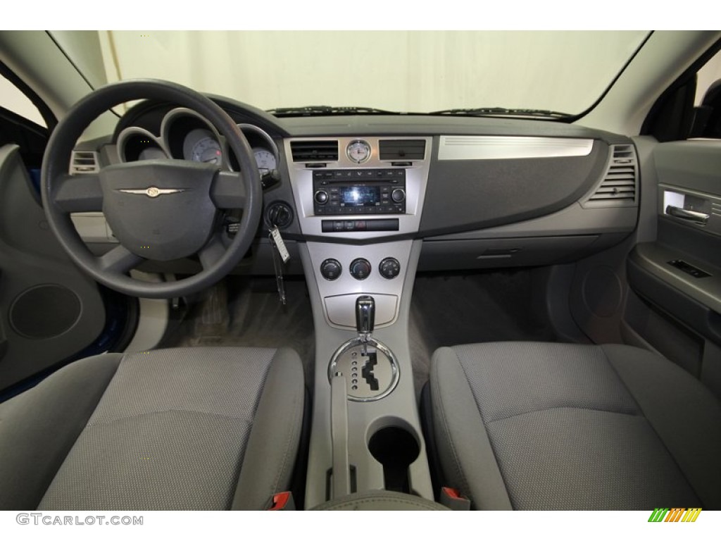 2008 Chrysler Sebring Touring Convertible Dark Slate Gray/Light Slate Gray Dashboard Photo #77810966