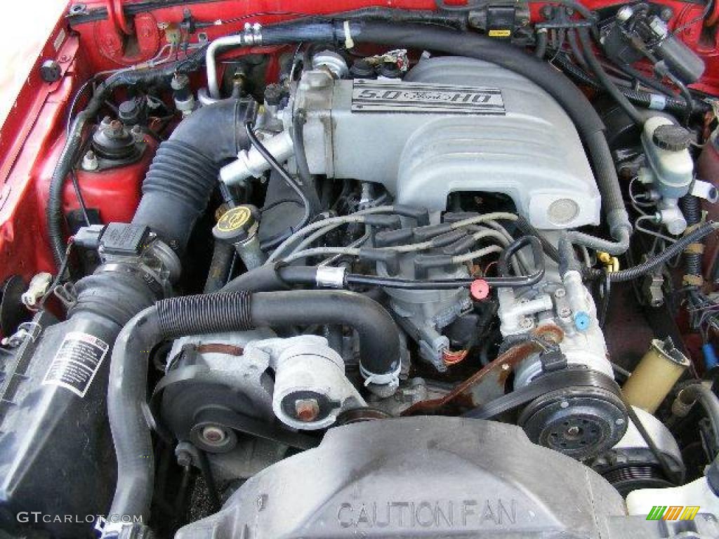 1991 Mustang GT Convertible - Medium Red / White/Scarlet Red photo #23