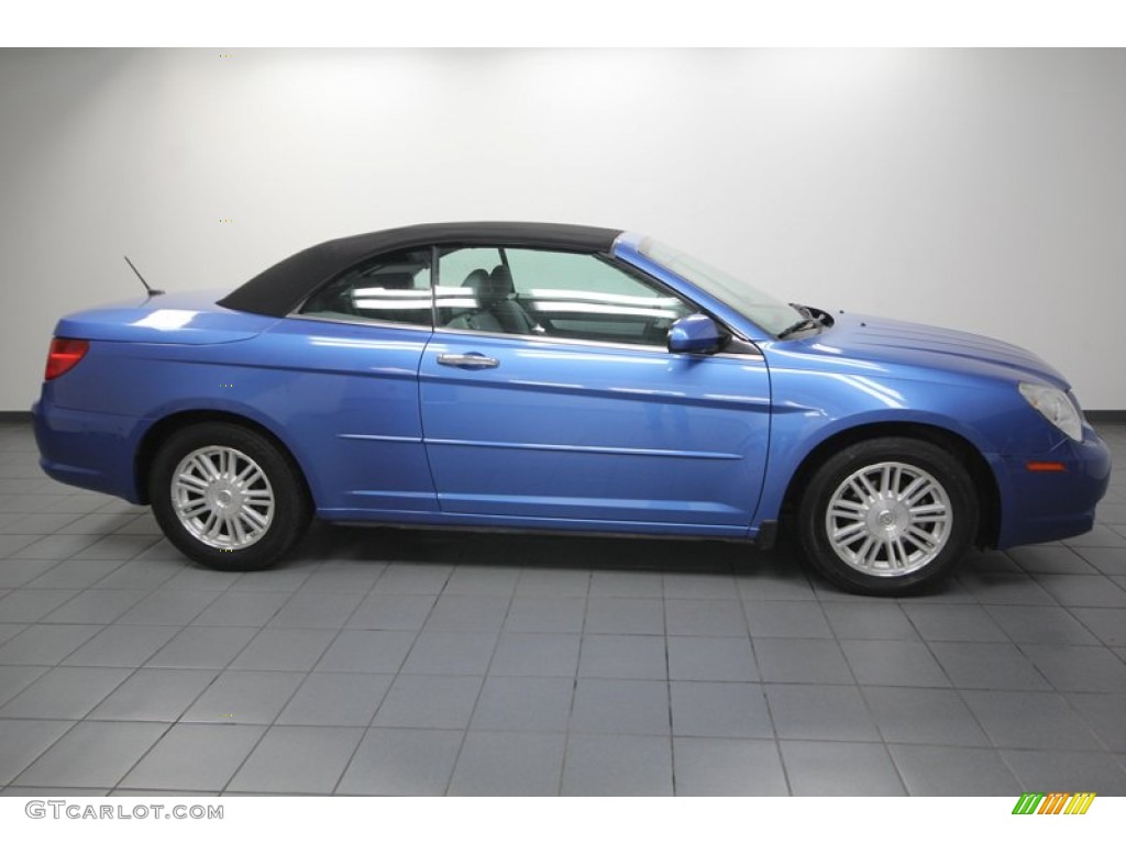 Marathon Blue Pearl 2008 Chrysler Sebring Touring Convertible Exterior Photo #77811026