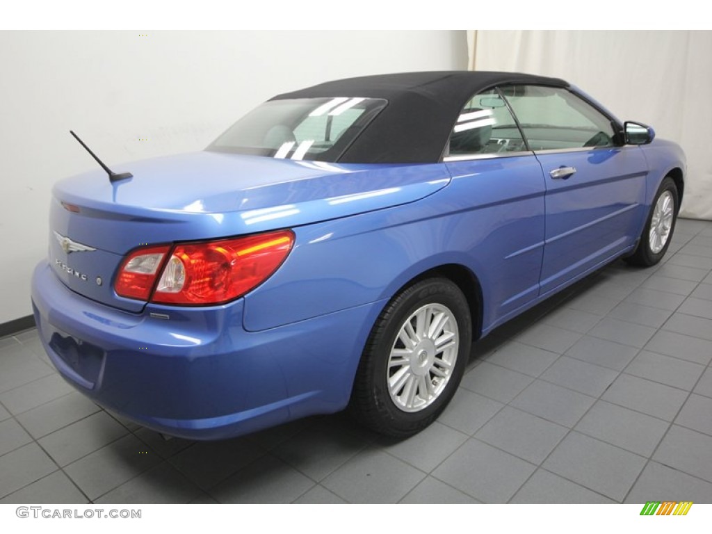 Marathon Blue Pearl 2008 Chrysler Sebring Touring Convertible Exterior Photo #77811094