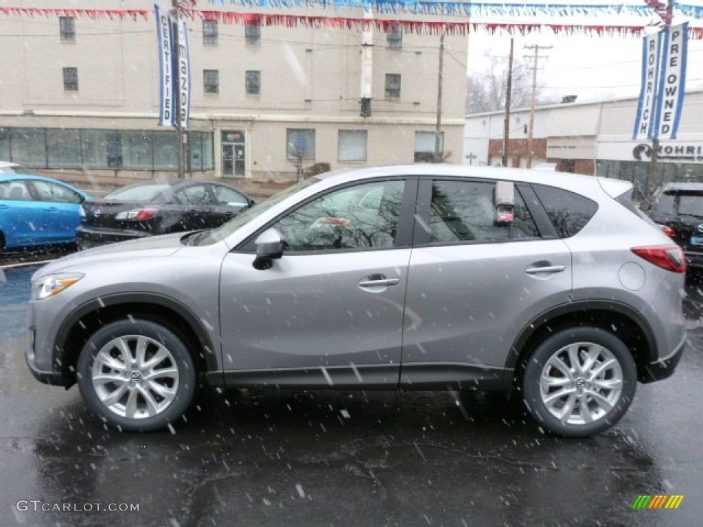 Liquid Silver Metallic 2014 Mazda CX-5 Grand Touring AWD Exterior Photo #77811224