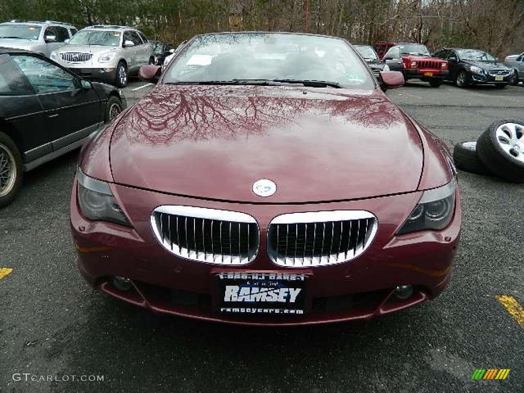 2005 6 Series 645i Convertible - Chiaretto Red Metallic / Black photo #1
