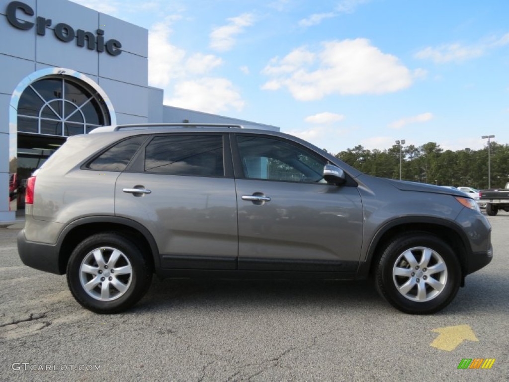 2012 Sorento LX V6 - Titanium Silver / Black photo #8