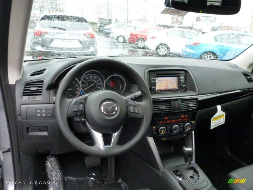 2014 Mazda CX-5 Grand Touring AWD Black Dashboard Photo #77811372
