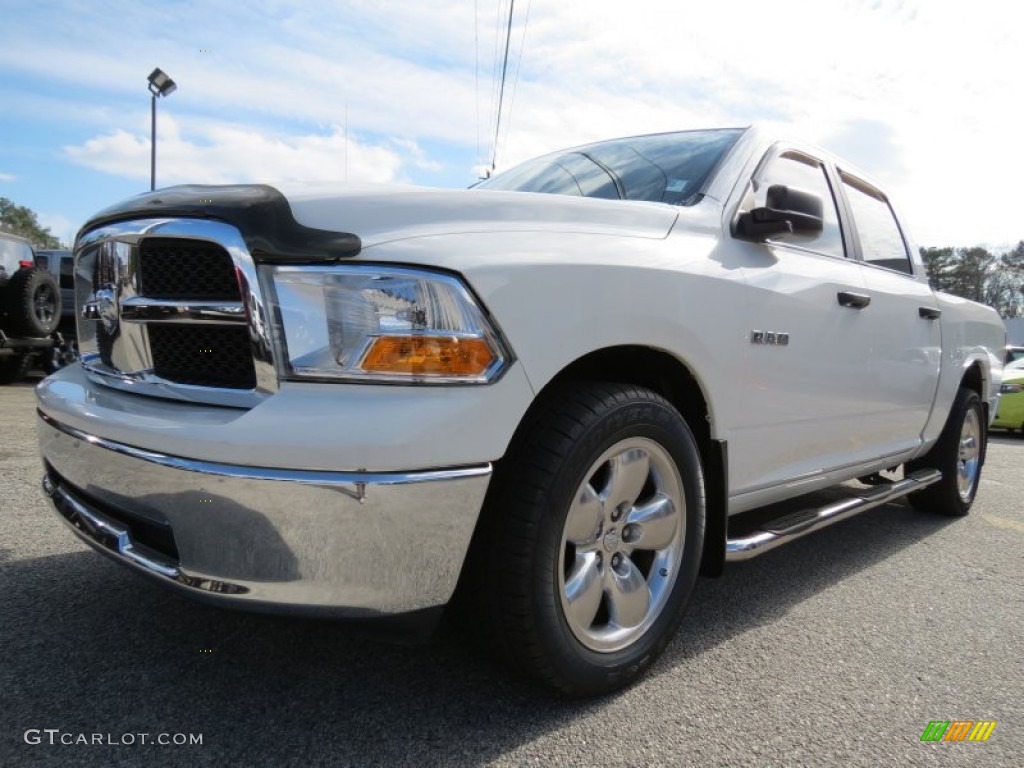 2009 Ram 1500 SLT Crew Cab - Stone White / Dark Slate/Medium Graystone photo #3