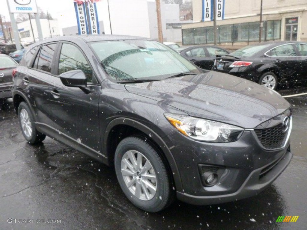 Meteor Gray Mica 2014 Mazda CX-5 Touring AWD Exterior Photo #77811899