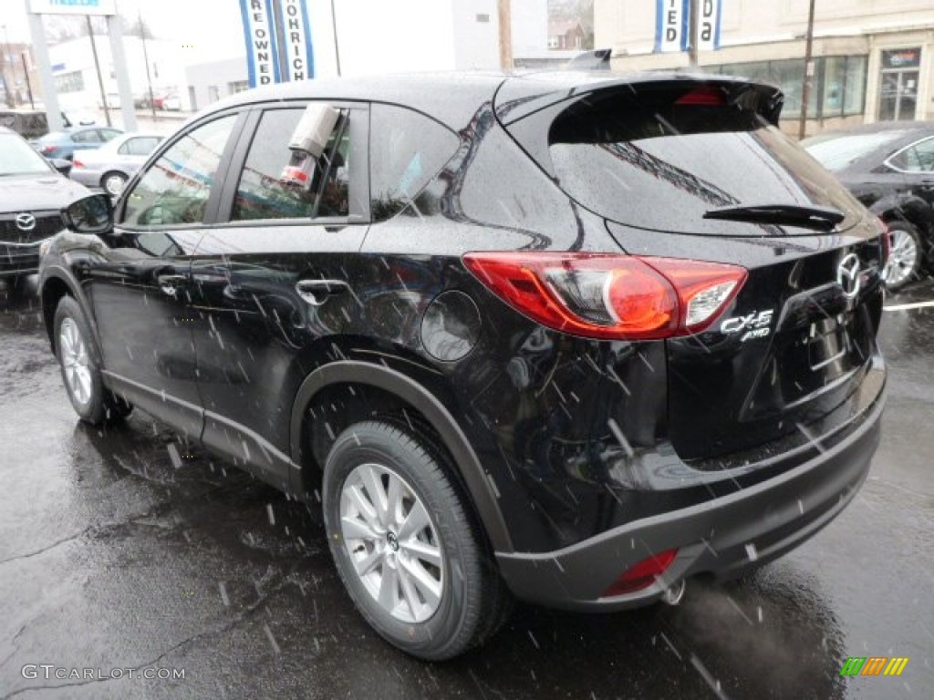 Jet Black Mica 2014 Mazda CX-5 Touring AWD Exterior Photo #77812145