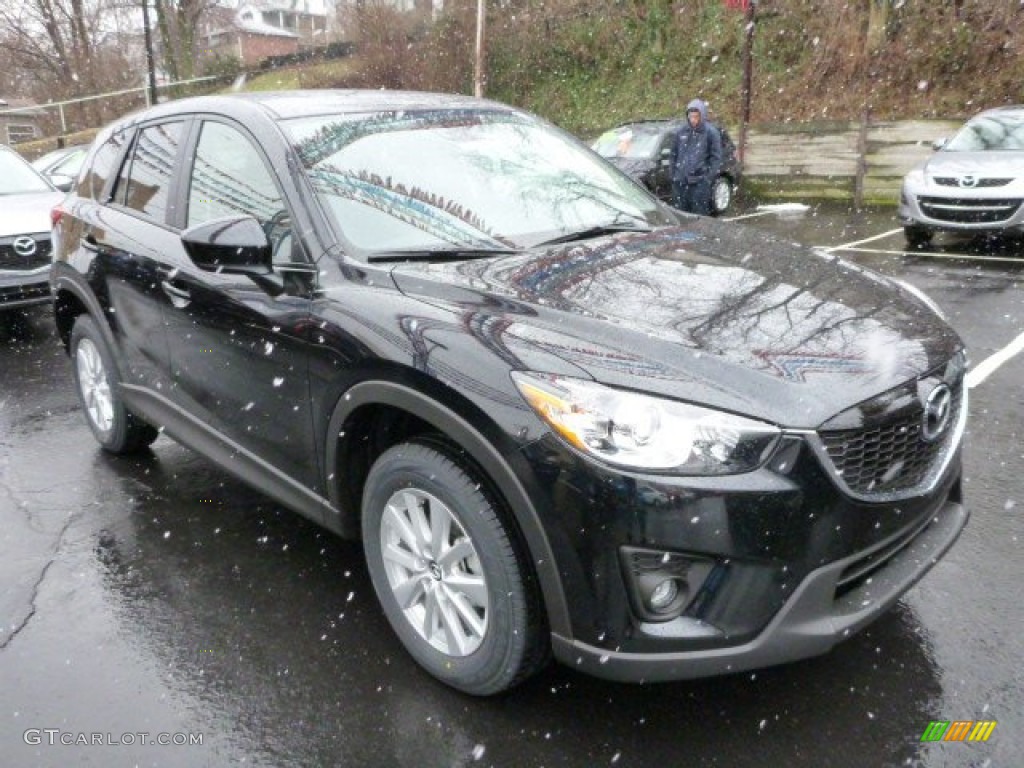 Jet Black Mica 2014 Mazda CX-5 Touring AWD Exterior Photo #77812202