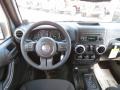 Black 2013 Jeep Wrangler Unlimited Sahara 4x4 Dashboard