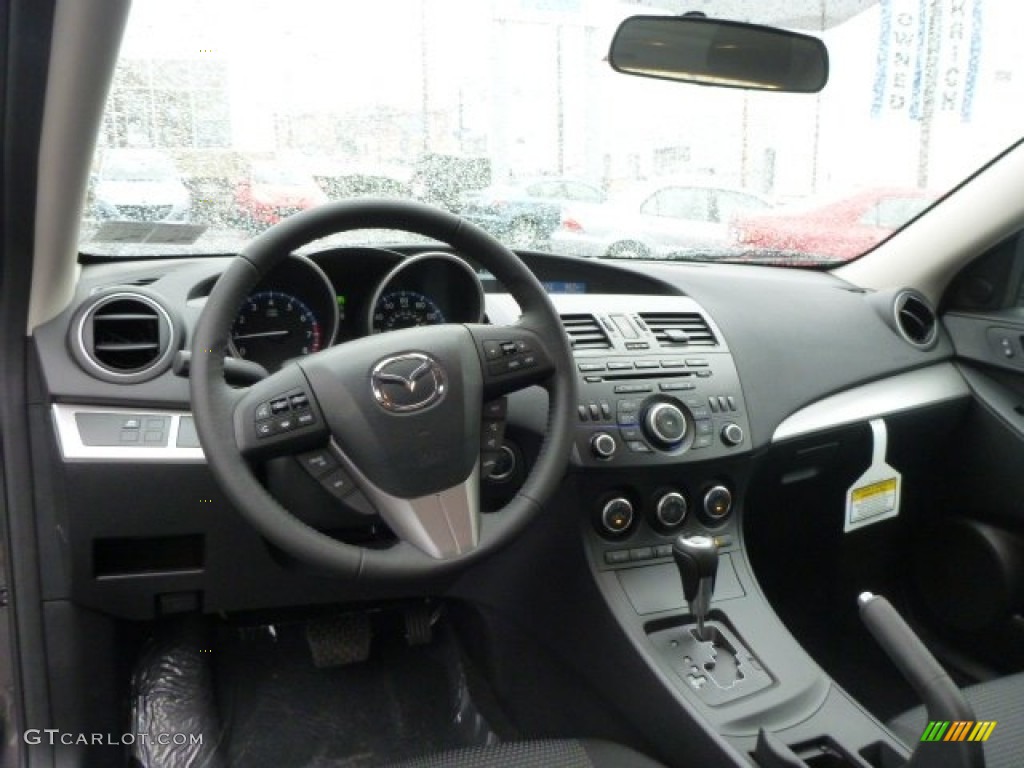 2013 Mazda MAZDA3 i Touring 4 Door Black Dashboard Photo #77813258