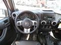 Black 2013 Jeep Wrangler Unlimited Oscar Mike Freedom Edition 4x4 Dashboard