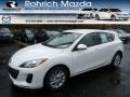 2013 Crystal White Pearl Mica Mazda MAZDA3 i Touring 5 Door  photo #1