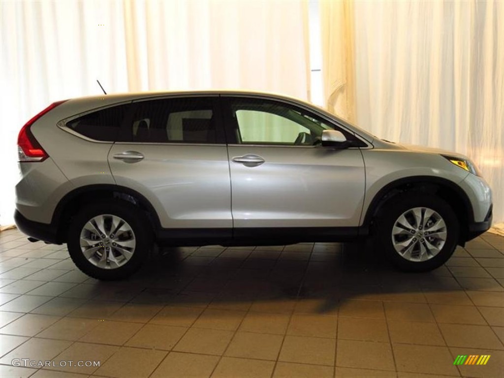 2013 CR-V EX - Alabaster Silver Metallic / Black photo #2