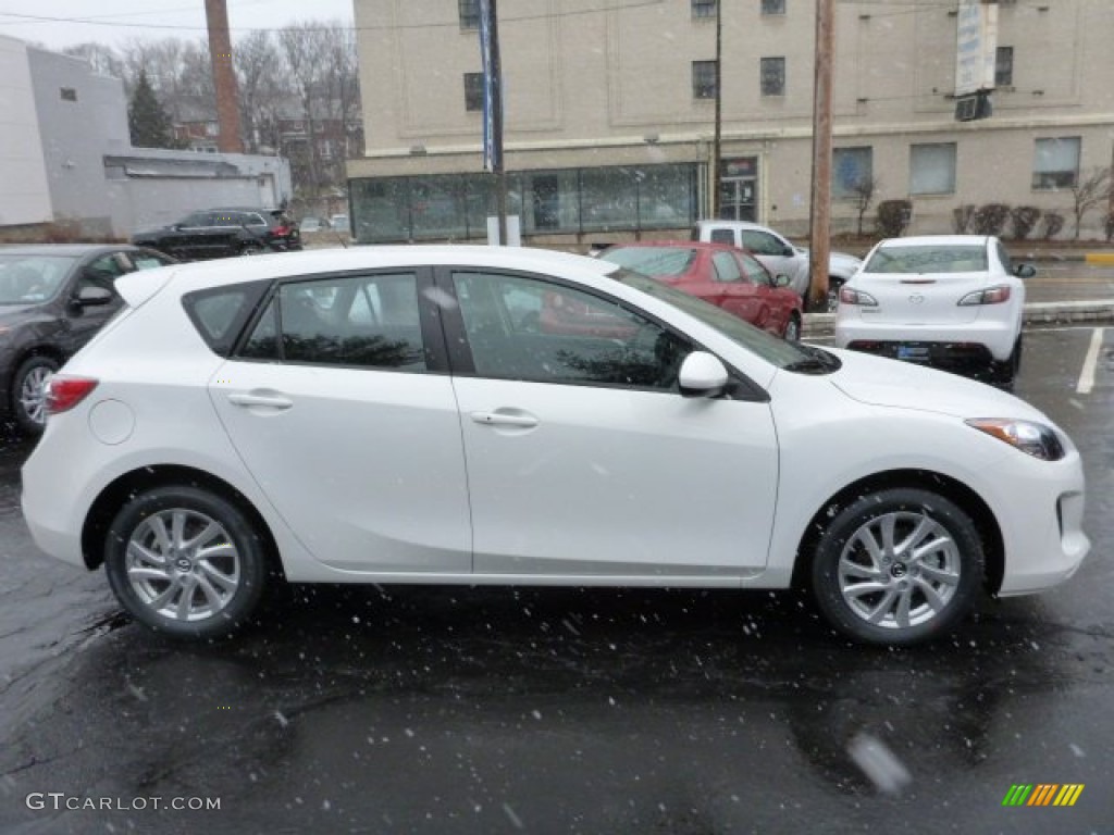 Crystal White Pearl Mica 2013 Mazda MAZDA3 i Touring 5 Door Exterior Photo #77813481