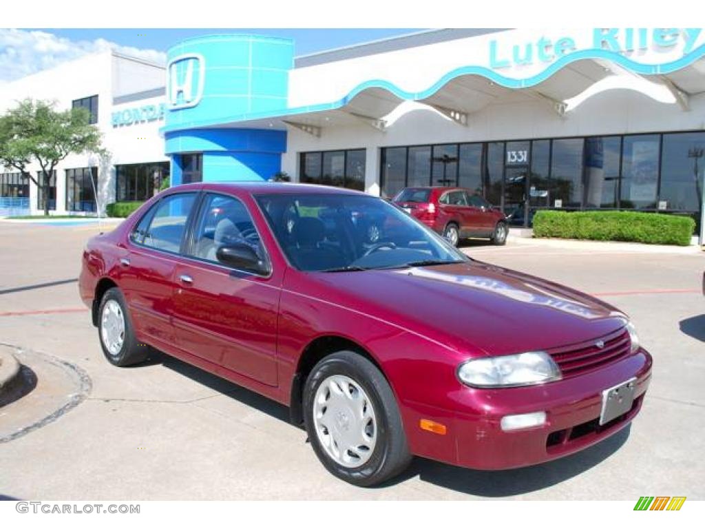 1996 Altima GXE - Ruby Pearl / Gray photo #1