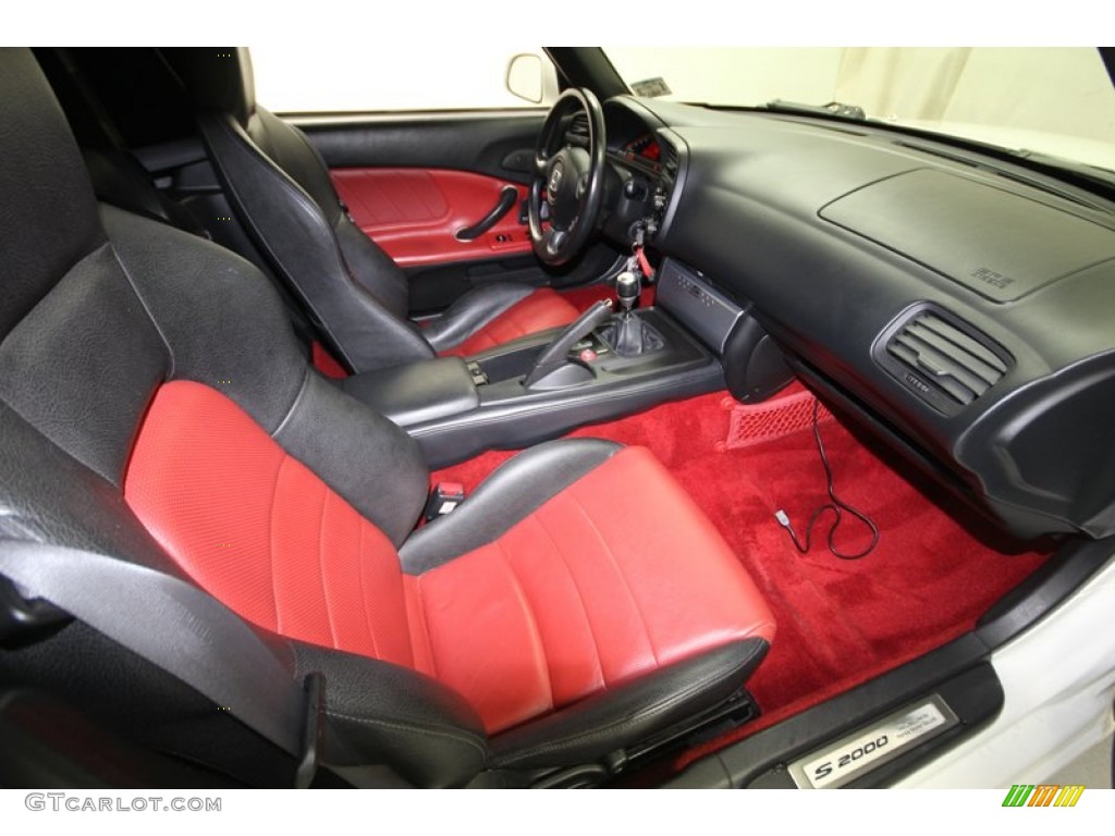 Black/Red Interior 2007 Honda S2000 Roadster Photo #77813669