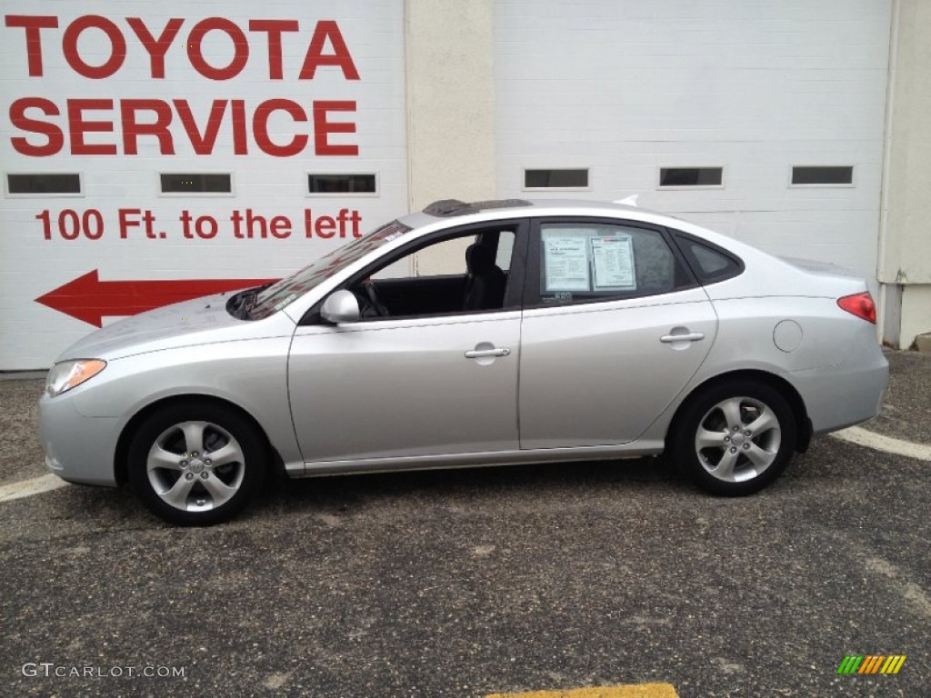 2009 Elantra SE Sedan - Quicksilver / Black photo #3