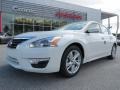 2013 Pearl White Nissan Altima 2.5 SV  photo #1