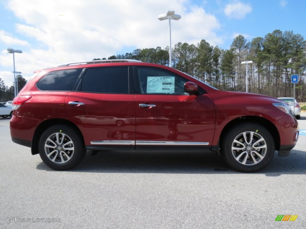 Cayenne Red 2013 Nissan Pathfinder SL Exterior Photo #77815133