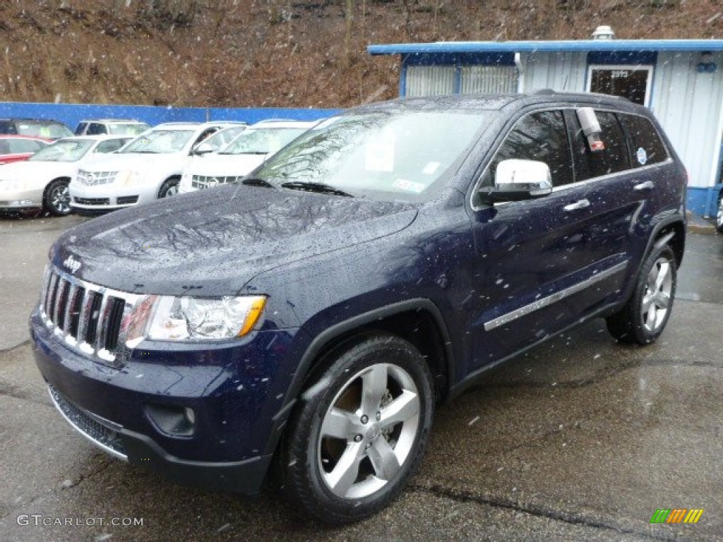 2012 Grand Cherokee Limited 4x4 - True Blue Pearl / Black/Light Frost Beige photo #1