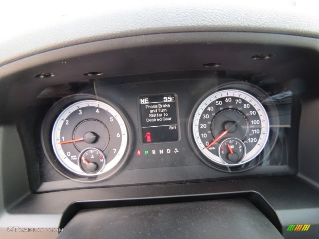 2013 Ram 1500 SLT Regular Cab Gauges Photo #77815547