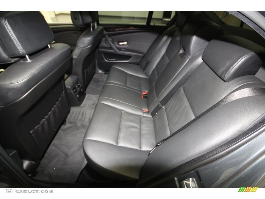 Black Interior 2010 BMW 5 Series 528i Sedan Photo #77816031