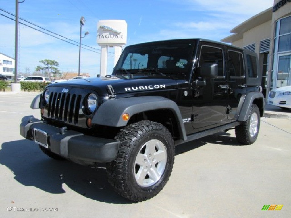 Black 2010 Jeep Wrangler Unlimited Rubicon 4x4 Exterior Photo #77816108