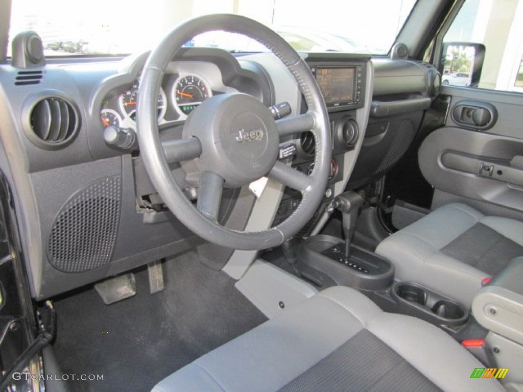 Dark Slate Gray/Medium Slate Gray Interior 2010 Jeep Wrangler Unlimited Rubicon 4x4 Photo #77816180
