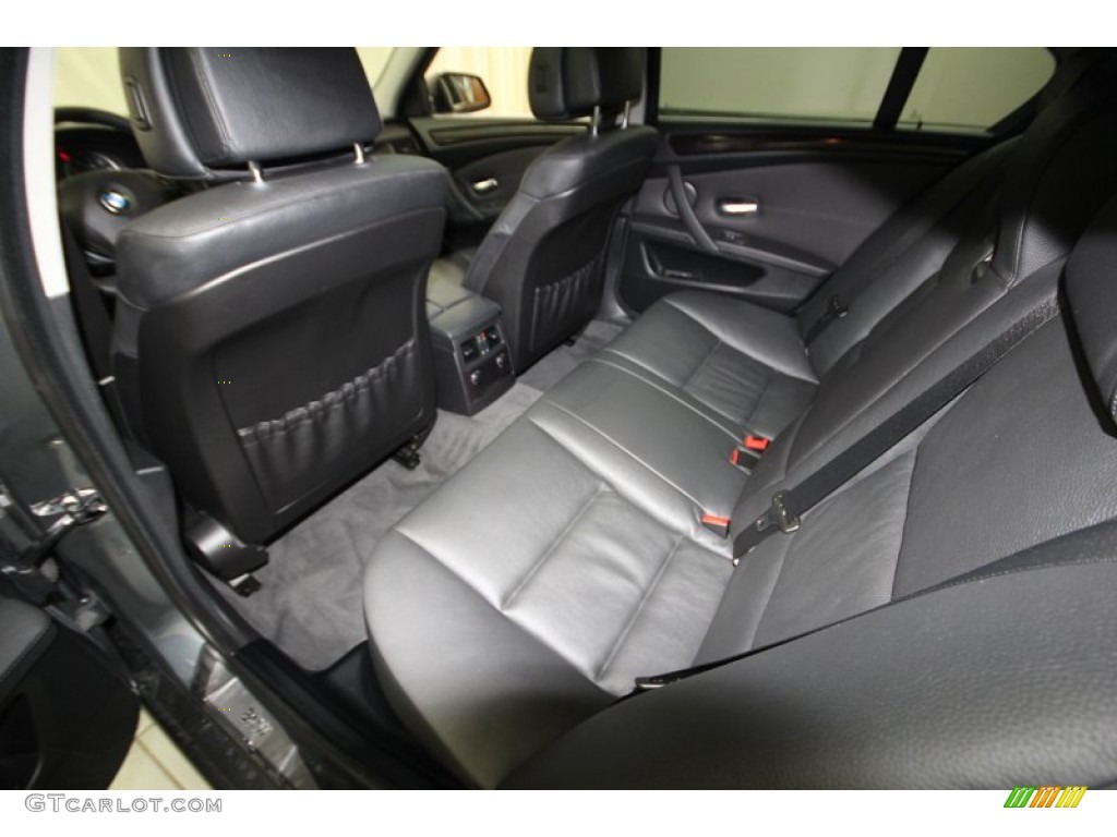 Black Interior 2010 BMW 5 Series 528i Sedan Photo #77816207