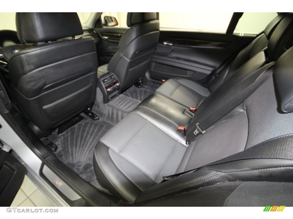 2009 BMW 7 Series 750Li Sedan Rear Seat Photo #77816730