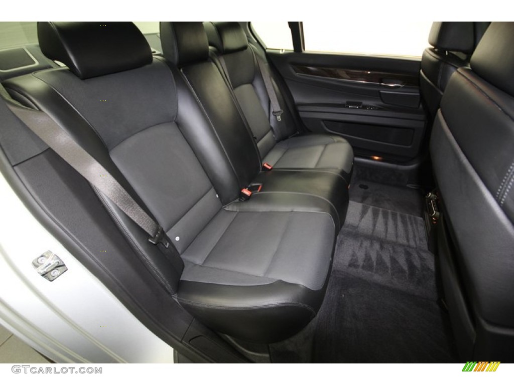 Black Nappa Leather Interior 2009 BMW 7 Series 750Li Sedan Photo #77816847