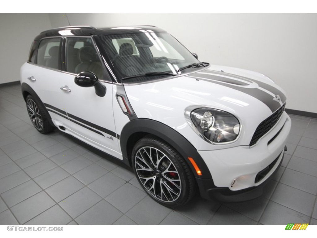 Light White 2013 Mini Cooper John Cooper Works Countryman All4 AWD Exterior Photo #77817496