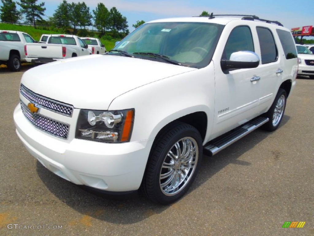 Summit White 2012 Chevrolet Tahoe LT Exterior Photo #77818111