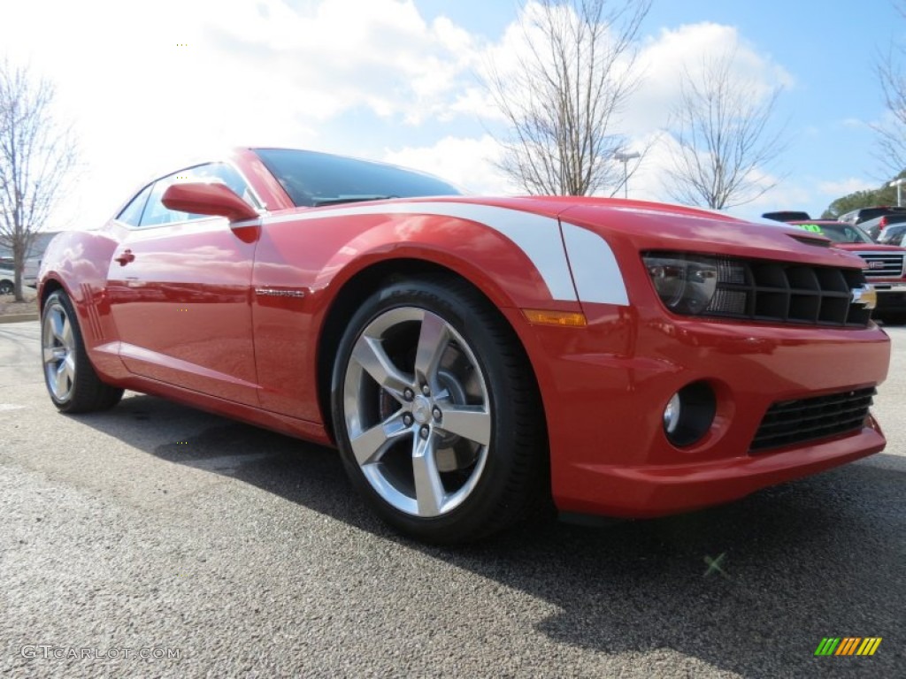 2013 Camaro SS/RS Coupe - Inferno Orange Metallic / Inferno Orange photo #1