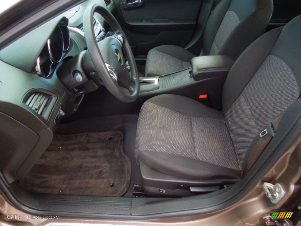 Ebony Interior 2010 Chevrolet Malibu LT Sedan Photo #77818700