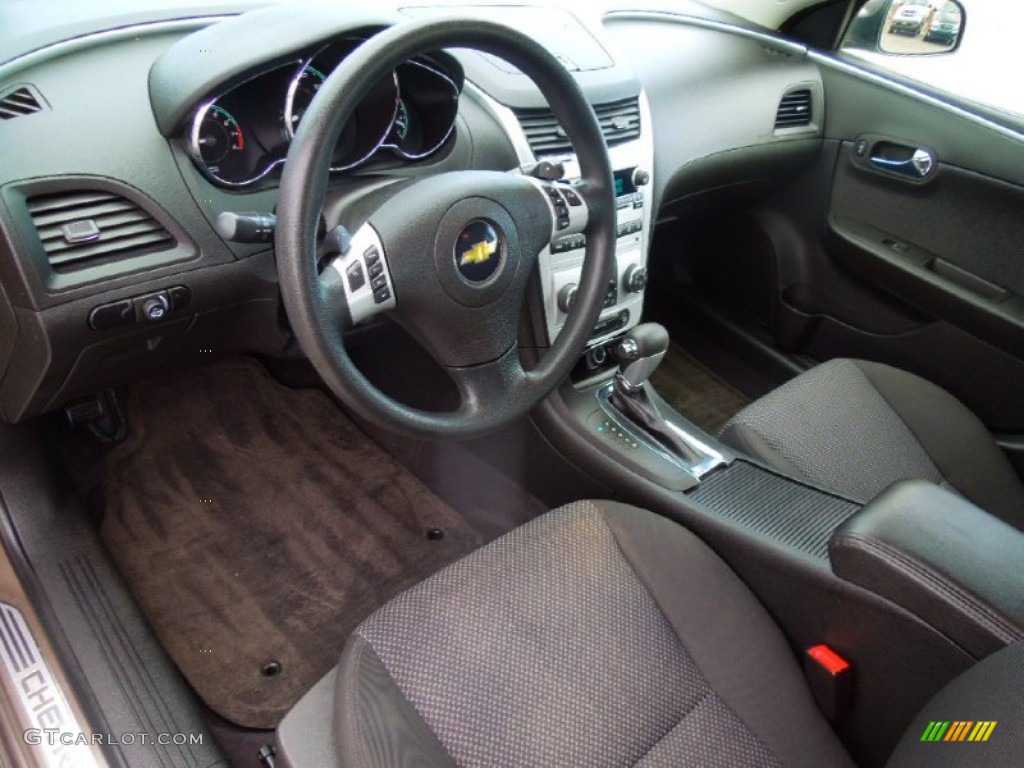 Ebony Interior 2010 Chevrolet Malibu LT Sedan Photo #77818742