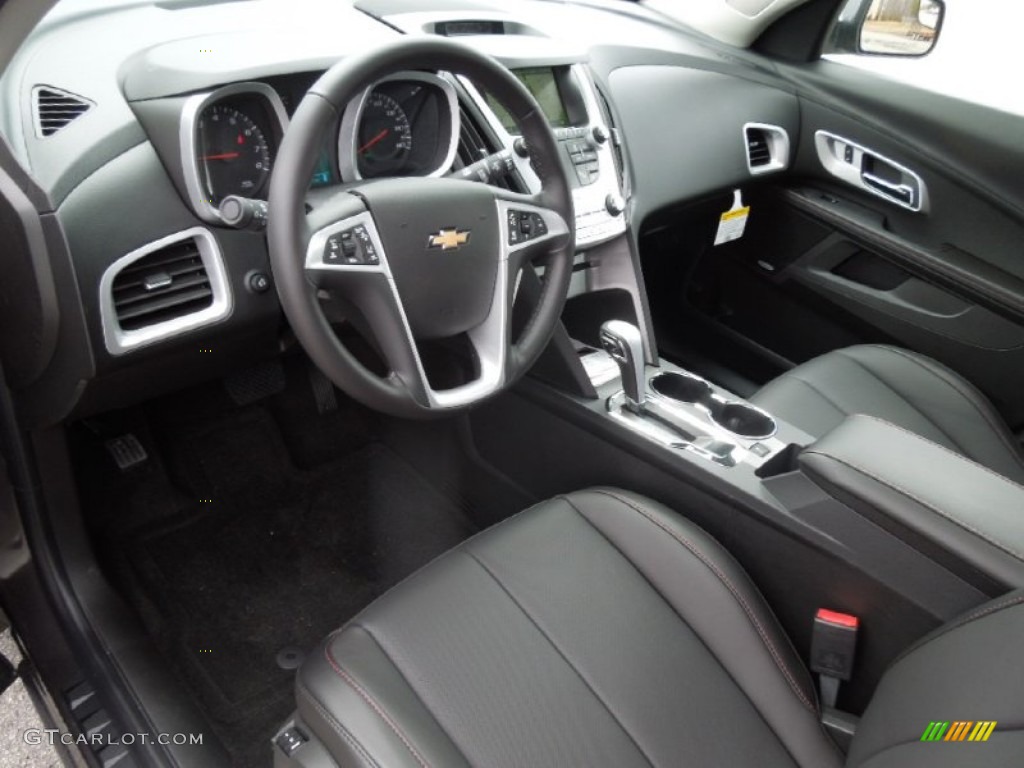 Jet Black Interior 2013 Chevrolet Equinox LTZ Photo #77820680